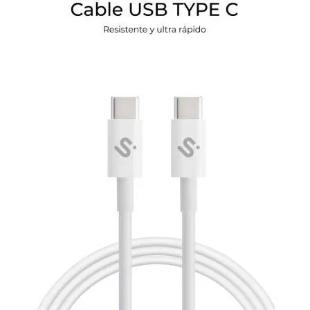 Subblim Cable Plus 100W USB-C a USB-C 2m Blanco